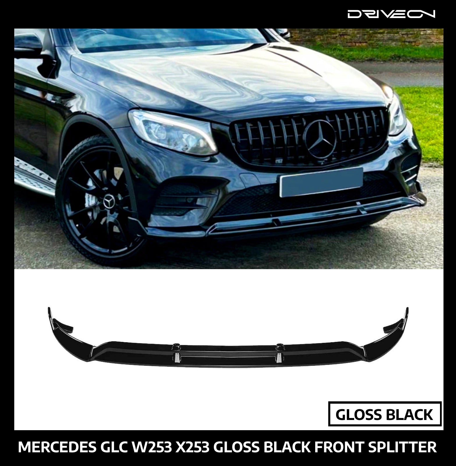 GLC W253 FRONT SPLITTER B-STYLE