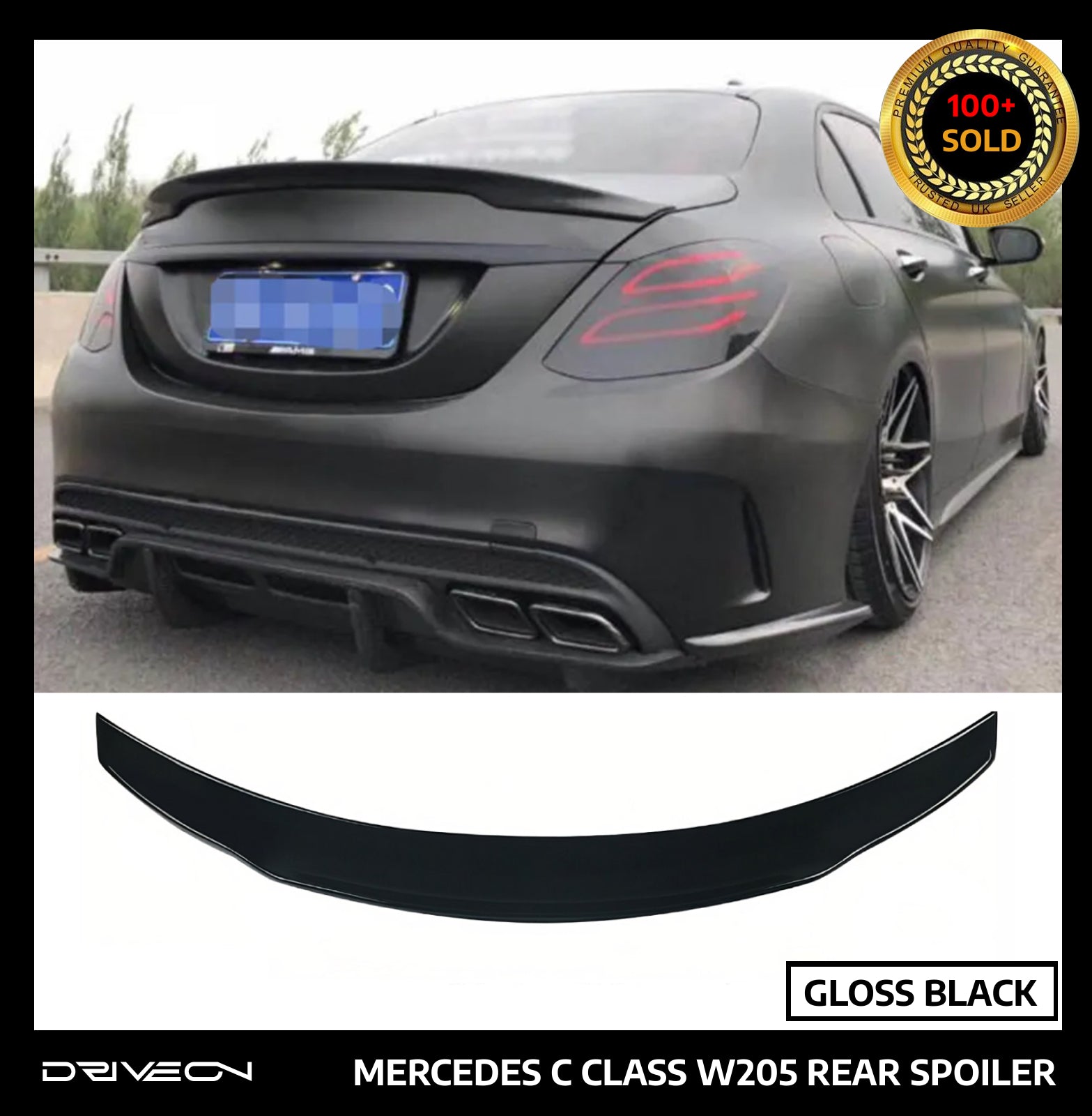 C-CLASS W205 REAR SPOILER C-STYLE