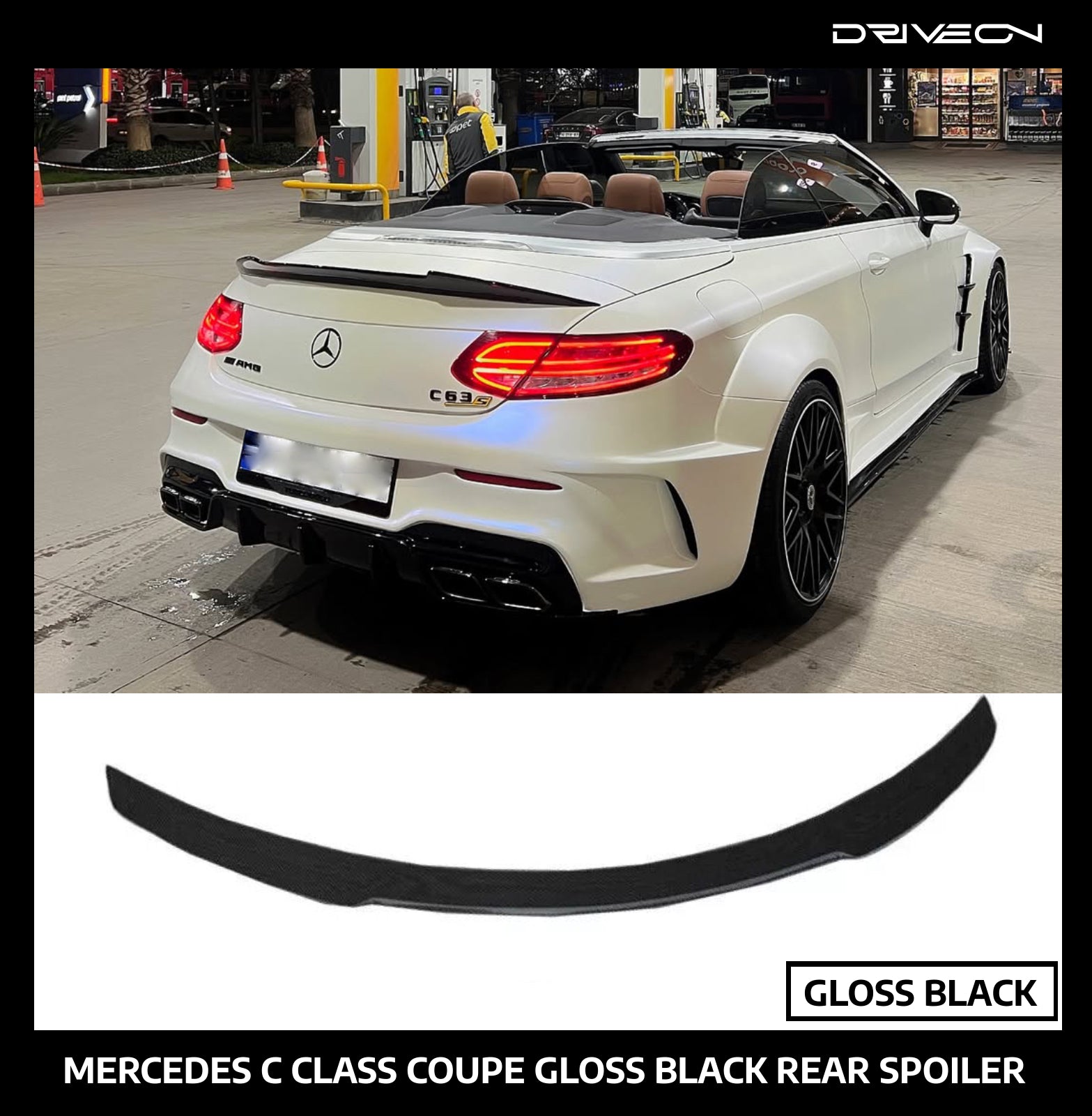 C-CLASS W205 C205 COUPE FD STYLE REAR SPOILER