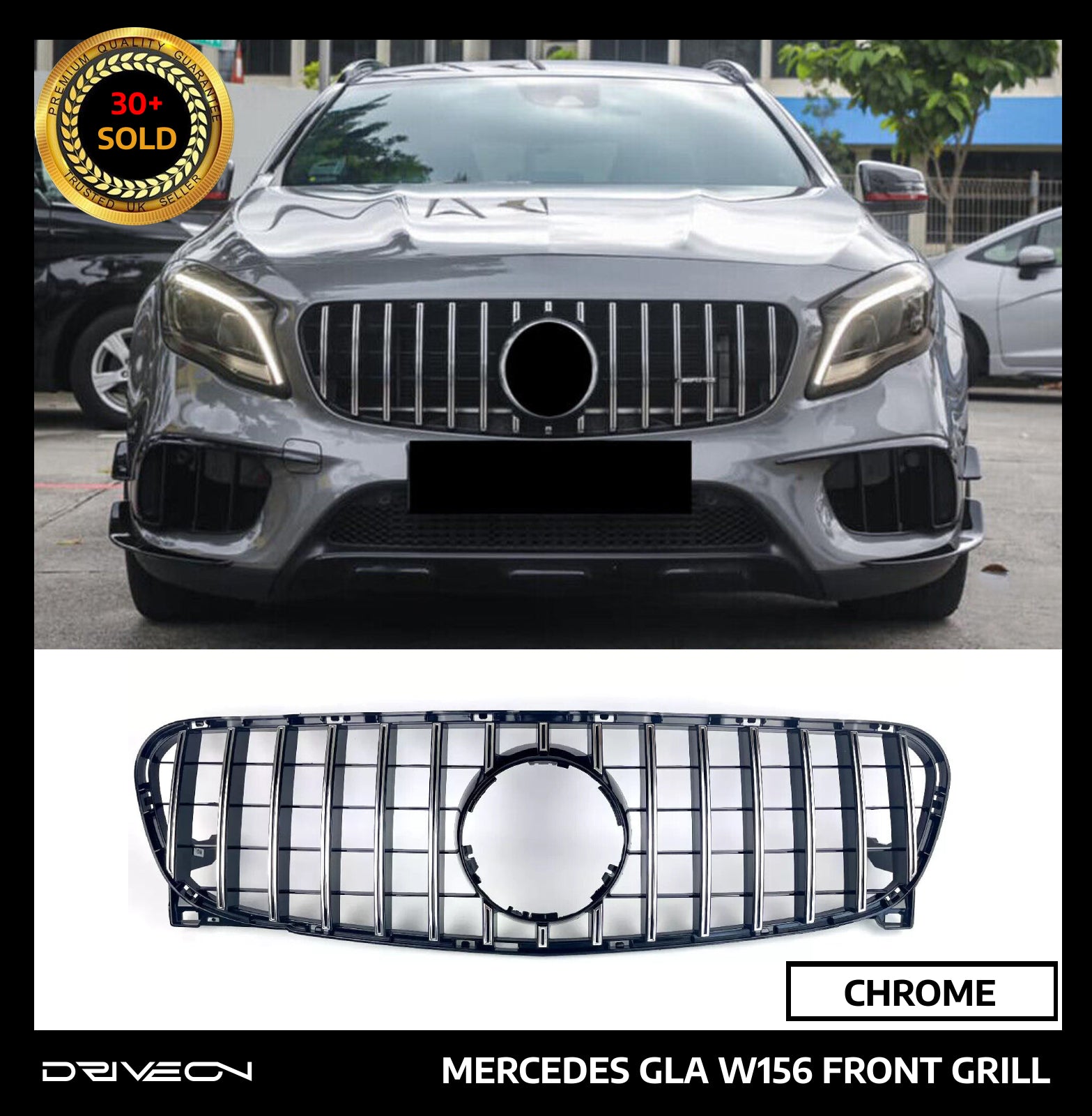 GLA W156 FRONT GRILL CHROME