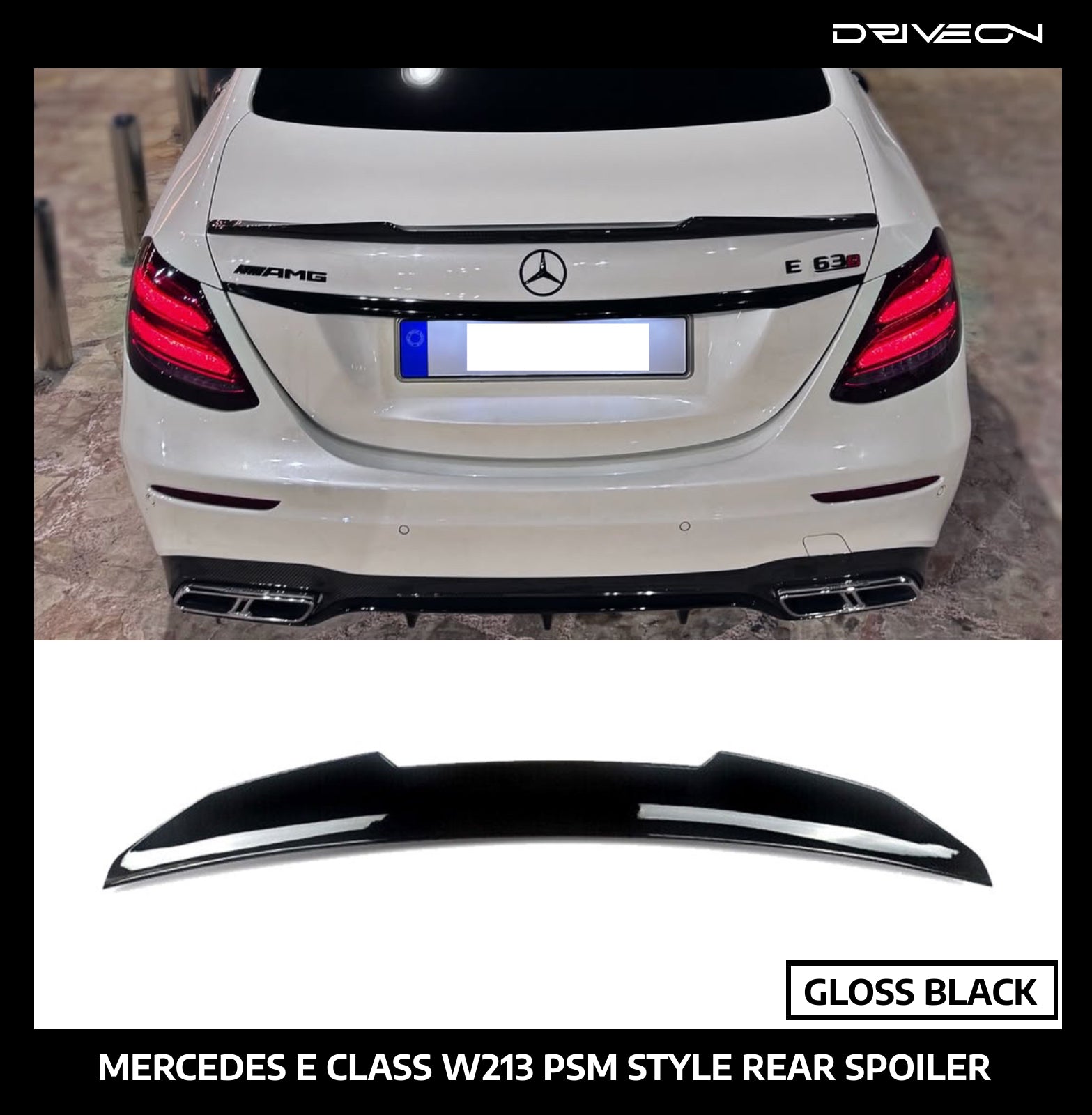 E CLASS W213 PSM STYLE REAR SPOILER
