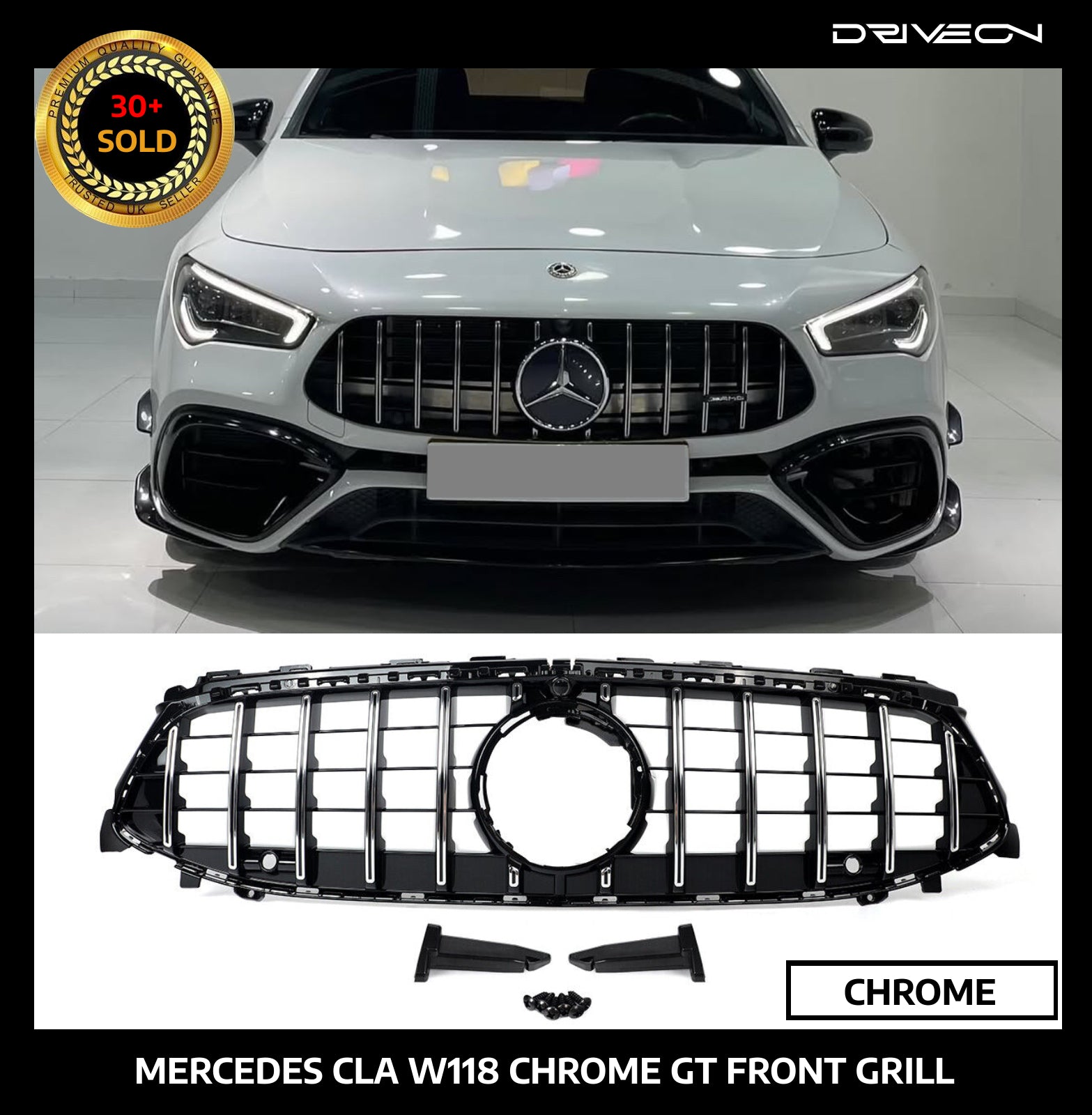 W118 CLA FRONT GRILL CHROME