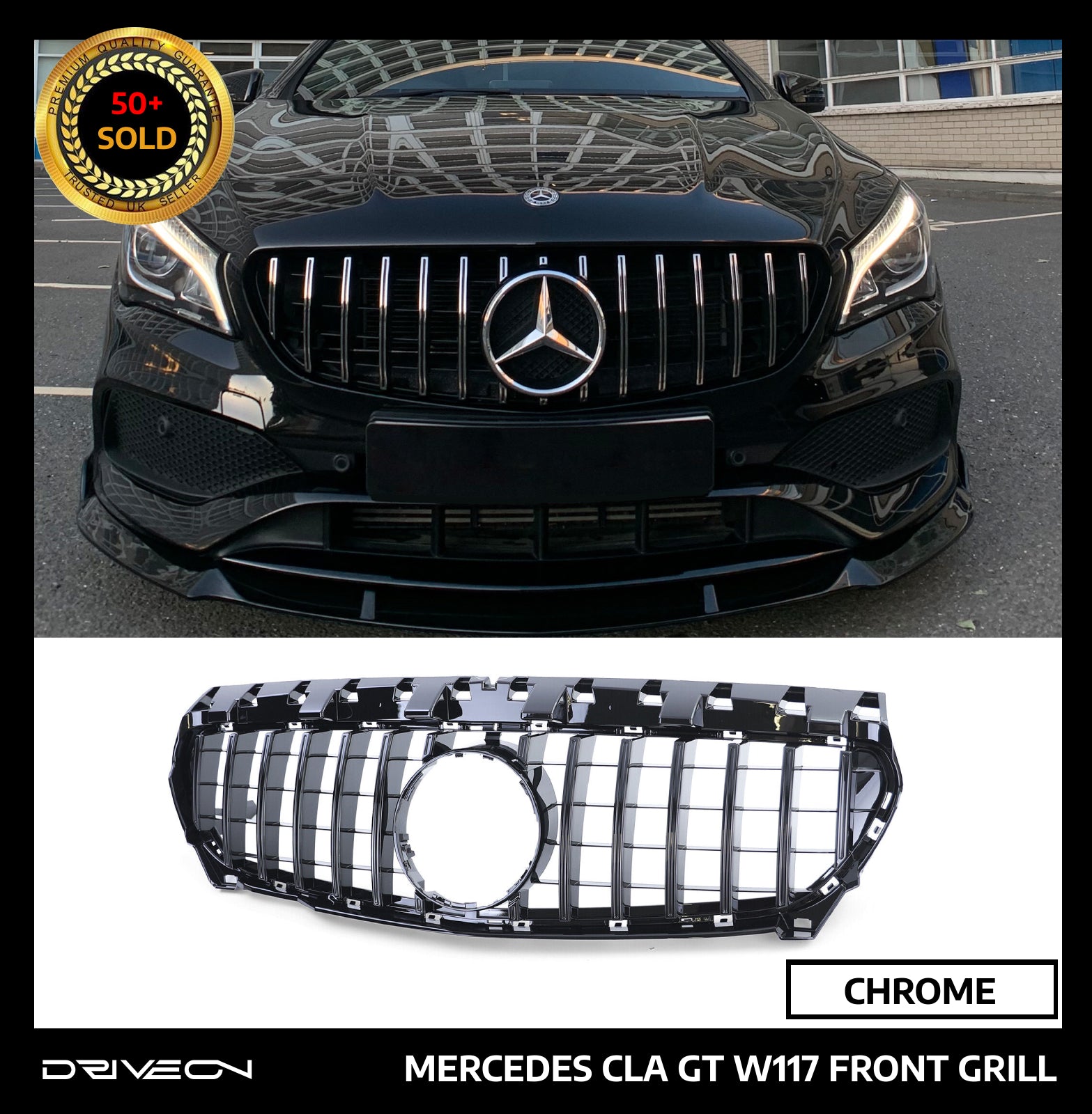 CLA W117 FRONT GRILL CHROME