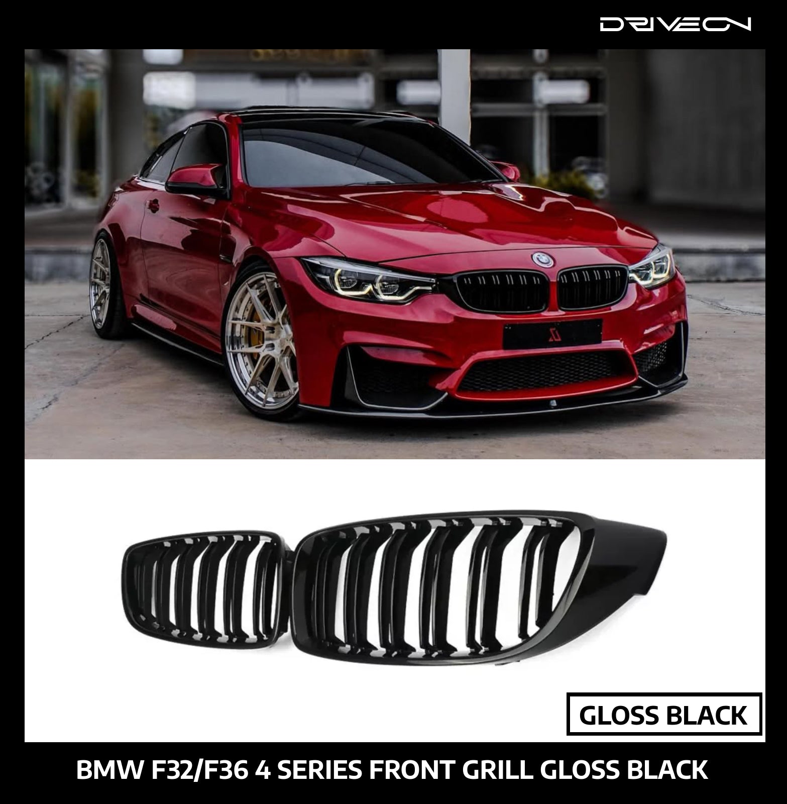 BMW 4 SERIES F32/F36 Front Grill Gloss Black
