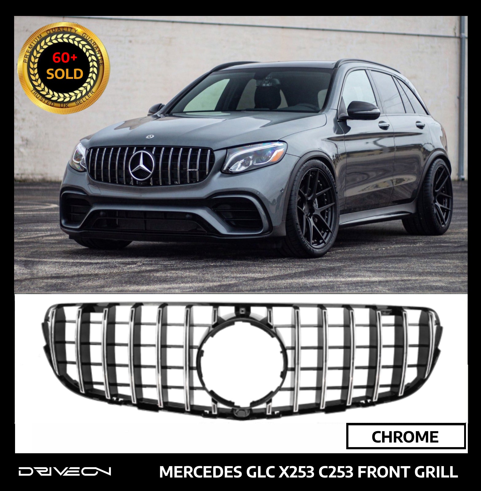 GLC W253 FRONT GRILL CHROME