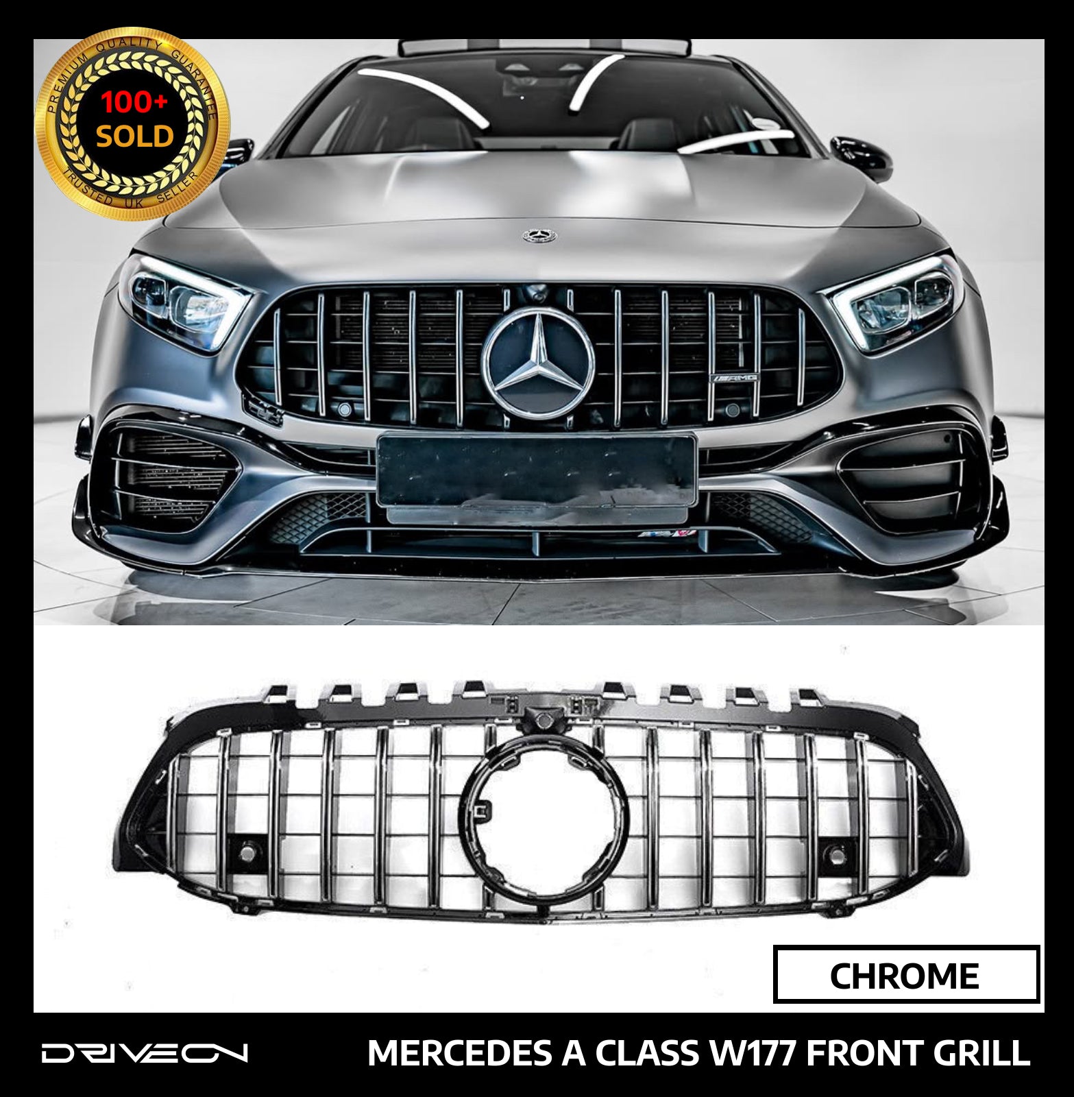 A-CLASS W177 FRONT GRILL CHROME