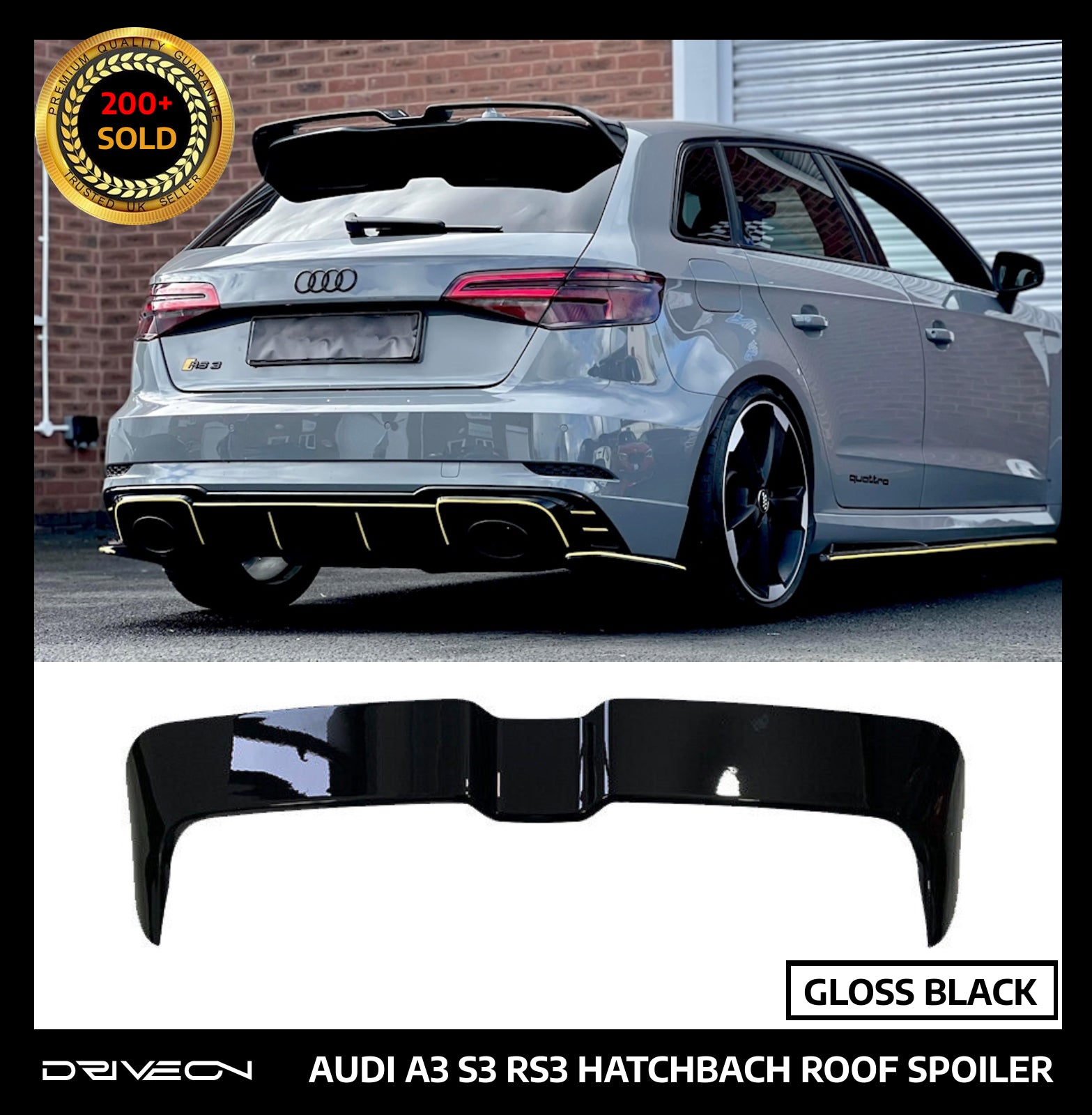 AUDI A3 ROOF SPOILER OETTINGER STYLE